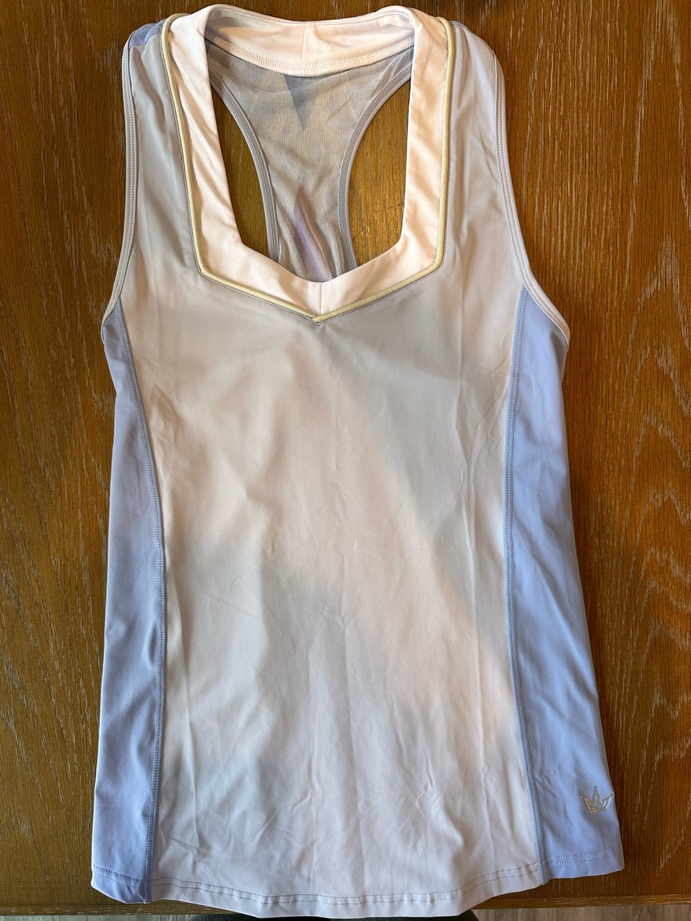 Crowned Athletics Snowflake Spirit Flow Tank Top- EUC; Size Small